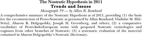 The Nostratic Hypotheses in 2011